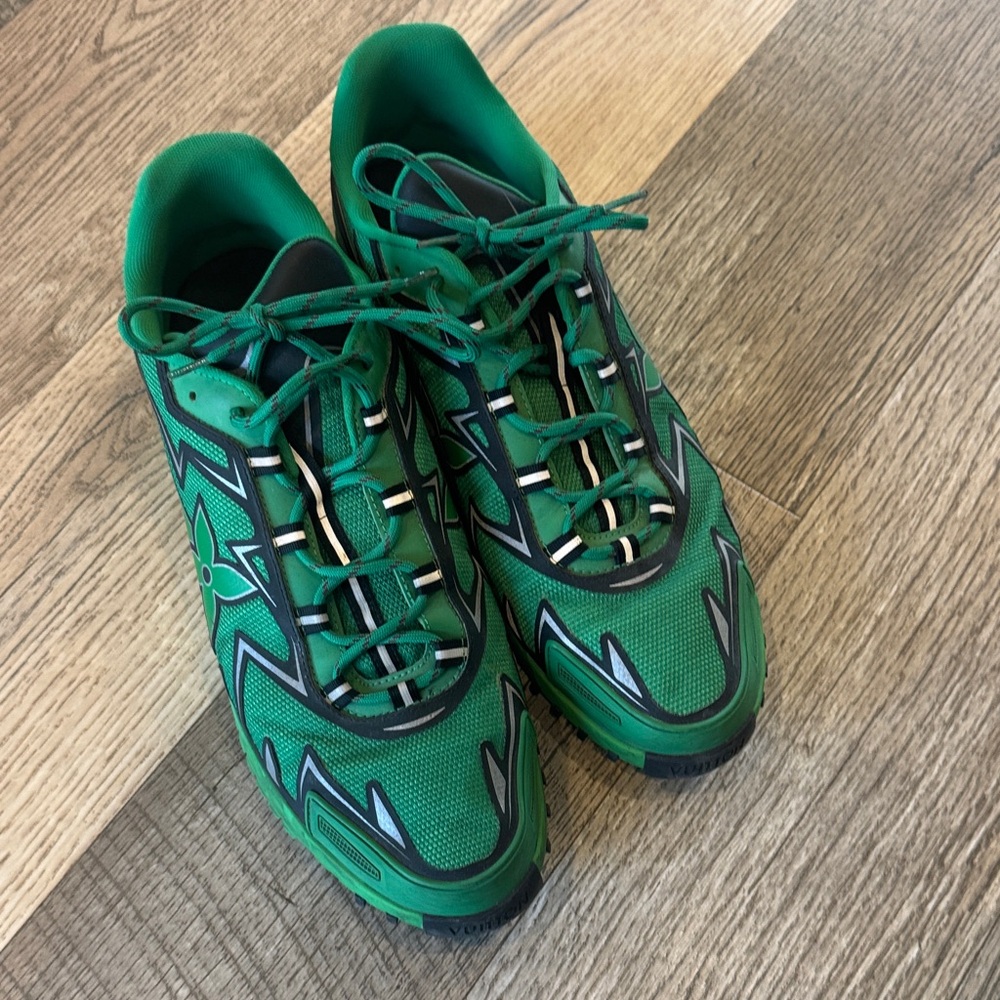 Louis Vuitton Green Athletic Sneakers
